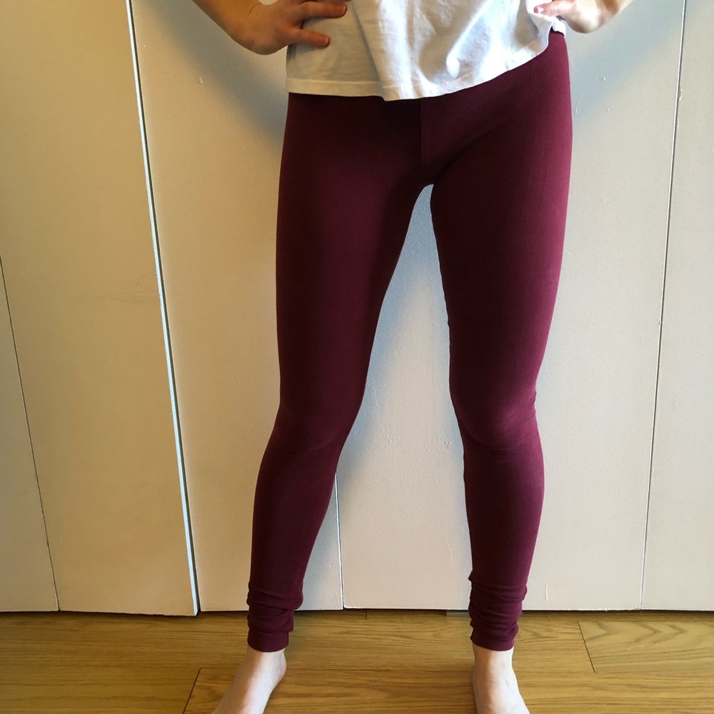 Soft Maroon Leggings